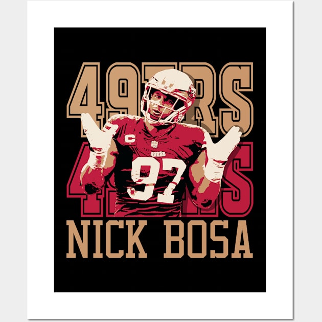 Nick Bosa 49ers Wall Art by mia_me